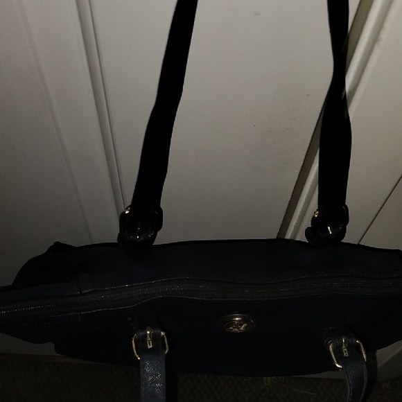 Black Tote Bag with Gold Accents - Picture 6 of 7